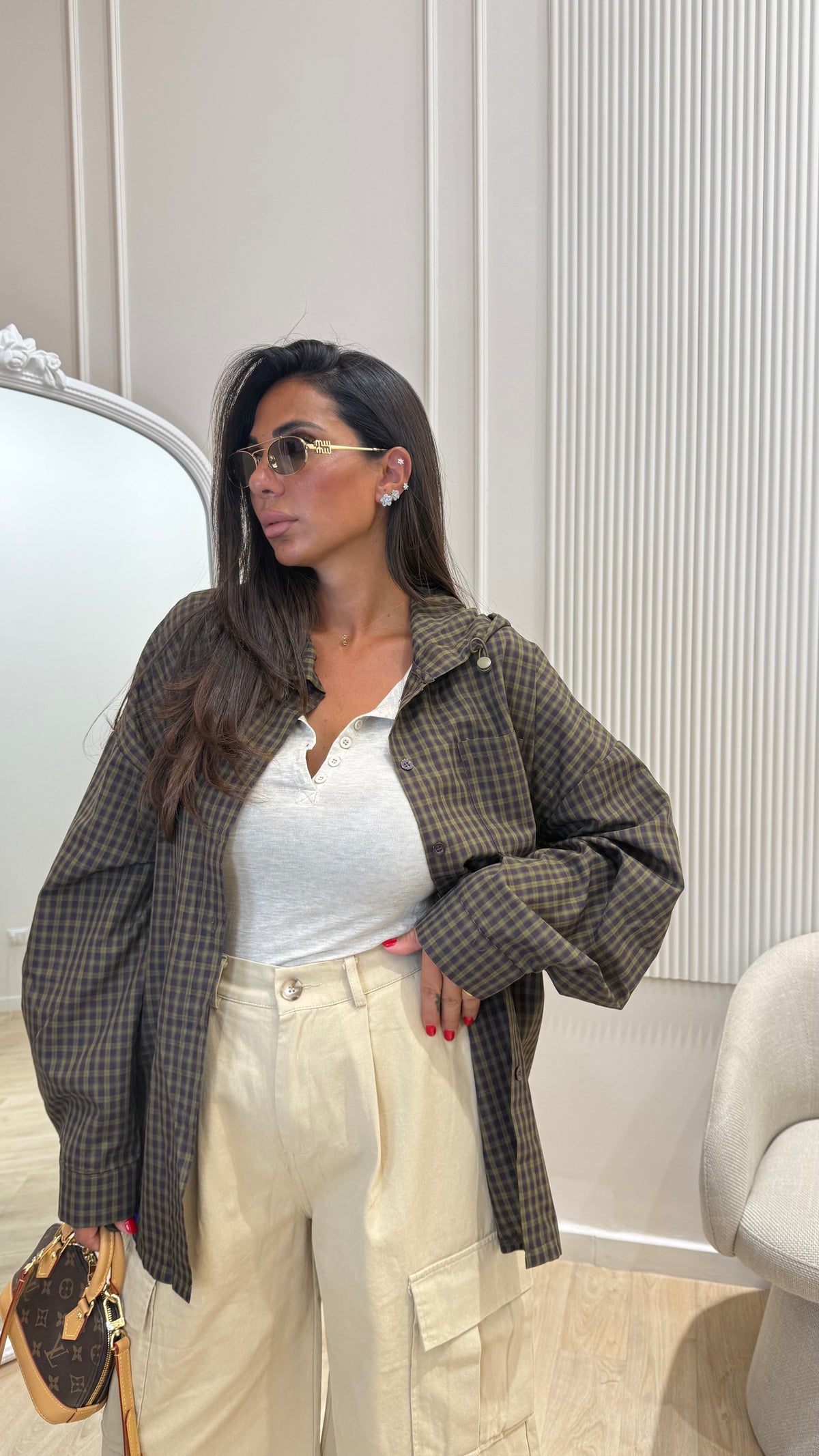 Camicia con cappuccio