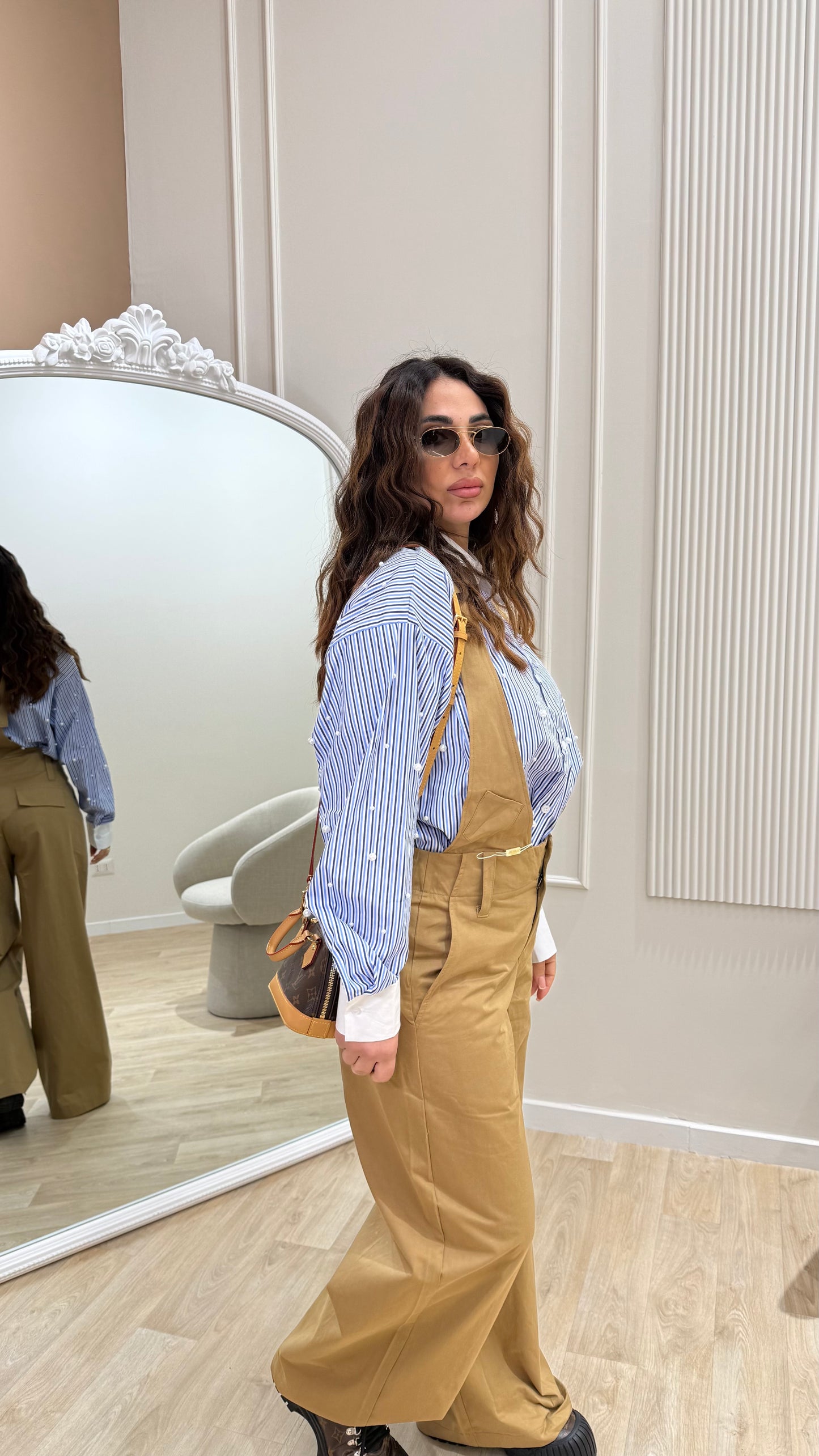 Camicia con perline