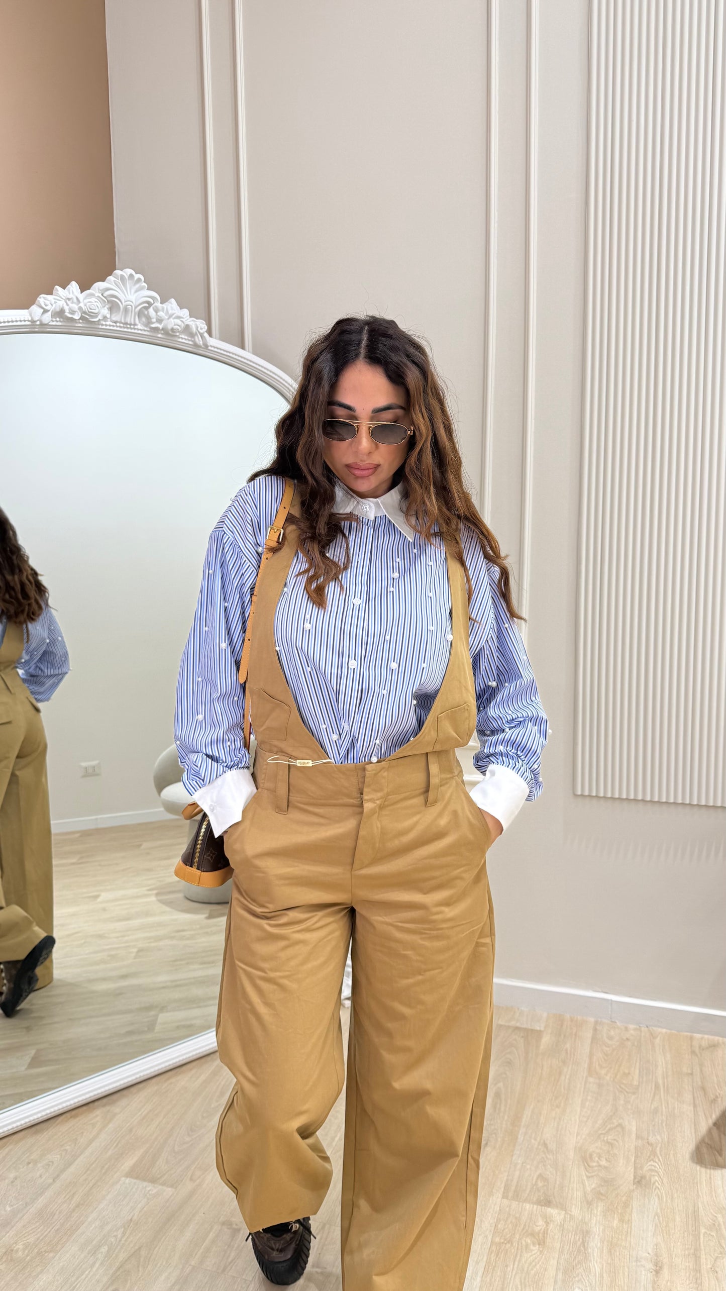 Camicia con perline